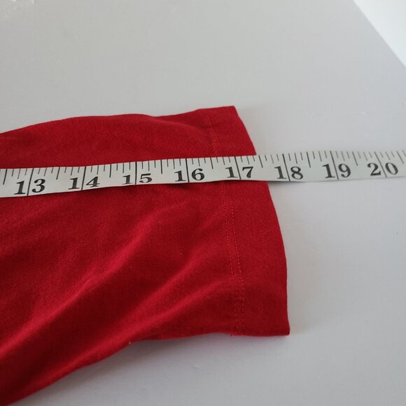 HOLIDAY EDITION?? RED THEME EMBROIDED/ APPLIQUE SNOWMEN /SNOWFLAKES SZ 1X/XG(16) - Picture 5 of 8